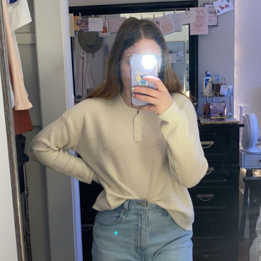 Cozy Cream Knit Sweater